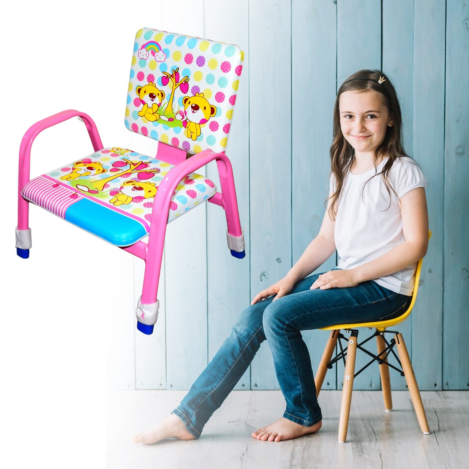Cartoon Baby Chair Strong Steel Cushion & Comfortable Baby Chair High Quality Chair (1 Pc) Cartoon Baby Chair Strong Steel Cushion & Comfortable Baby Chair High Quality Chair (1 Pc)